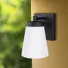 Generation Lighting 8638601-12 Transitional One Light Outdoor Wall Lantern from Seagull - Renville Collection in Black Finish, 100 Total Watts, 10.25 Inch Height view 2
