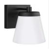 Generation Lighting 8638601-12 Transitional One Light Outdoor Wall Lantern from Seagull - Renville Collection in Black Finish, 100 Total Watts, 10.25 Inch Height view 4