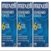 Maxell VHS Blank 3-Pack Standard Grade T-120 6 Hour EP Mode /246m view 1