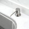 Countertop Deck-Mount Metal Soap and Lotion Dispenser in Brushed Nickel view 2