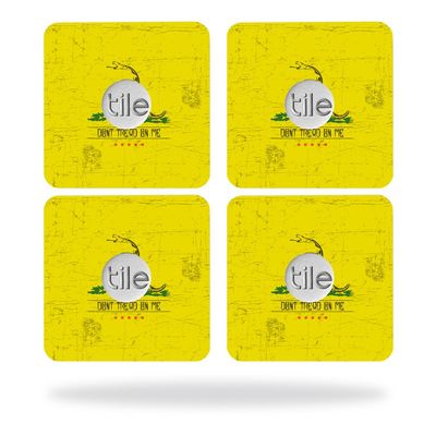 MightySkins Skin Compatible with Tile Slim Key Finder (4 Pack) wrap Cover Sticker Skins Dont Tread