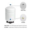Reverse Osmosis Water Storage Pressure Tank 4.5 Gallon (3.2 Gal Capacity) RO-132 Plus Tank Valve and 1/4" Tubing by Oceanic Water Systems view 2