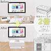 LIHIT LAB Desktop Stand with Drawer, 9.8 x 15.4 x 3.9 Inches, Black (A7341-24) view 3