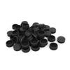 uxcell 42mm Dia Plastic Blanking End Cap Round Ribbed Tube Insert Black 50pcs view 1