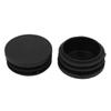 uxcell 42mm Dia Plastic Blanking End Cap Round Ribbed Tube Insert Black 50pcs view 2
