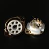 100Pcs 8Pin Ceramic Vacuum Tube Socket Valve Base Fr KT88 6550 EL34A Gold Plated view 4