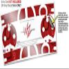 Skin Wrap Decal Set 2 Pack for Amazon Echo Dot 2 - Love and Peace Red (2nd Generation ONLY - Echo NOT Included) view 3