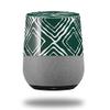 Wavey Hunter Green - Decal Style Skin Wrap fits Google Home Original (Google Home NOT Included) view 1