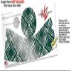 Wavey Hunter Green - Decal Style Skin Wrap fits Google Home Original (Google Home NOT Included) view 3