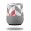 Chevrons Gray and Coral - Decal Style Skin Wrap fits Google Home Original (Google Home NOT Included) view 1