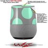 Kearas Polka Dots Mint and Gray - Decal Style Skin Wrap fits Google Home Original (Google Home NOT Included) view 2