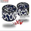 Skin Wrap Decal Set 2 Pack for Amazon Echo Dot 2 - Locknodes 03 Navy Blue (2nd Generation ONLY - Echo NOT Included) view 2