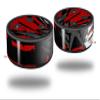 Skin Wrap Decal Set 2 Pack for Amazon Echo Dot 2 - Baja 0040 Red (2nd Generation ONLY - Echo NOT Included) view 1