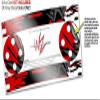 Skin Wrap Decal Set 2 Pack for Amazon Echo Dot 2 - Baja 0040 Red (2nd Generation ONLY - Echo NOT Included) view 3