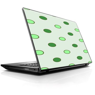 15 15.6 inch Laptop Notebook Skin Vinyl Sticker Cover Decal Fits 13.3" 14" 15.6" 16" HP Lenovo Apple Mac Dell Compaq Asus Acer/Green Polka Dots