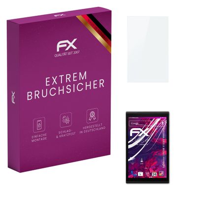 atFoliX Plastic Glass Protective Film compatible with Medion LIFETAB X10302 MD60347, 9H Hybrid-Glass FX Screen Protector