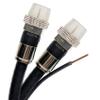 150ft 3GHz Aerial Dual Solid Bare Copper RG6 w/Copper Ground Messenger Coaxial Cable 18AWG Weather Seal Brass Connectors UL ETL HD Satellite, Assembled in USA view 1