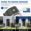 CINOTON 26W LED Wall Pack Light with Dusk to Dawn Sensor, 3000LM [100-277Vac] LED Wall Lights IP65 Waterproof Outdoor Security Flood Lighting for Garage Warehouse Garden 5000K-Daylight 1 Pack view 2