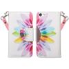 [GW USA] Cute Pu Leather Wallet Case Compatible for iPod Touch 5 / iPod Touch 6, Itouch 5 / Itouch 6 Case, Folio [Kickstand] with ID&Credit Card Slot for Girls Women - Sun Flower view 2