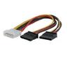4-Pin Molex to Dual SATA Power Adapter Cable (CAB356) view 1