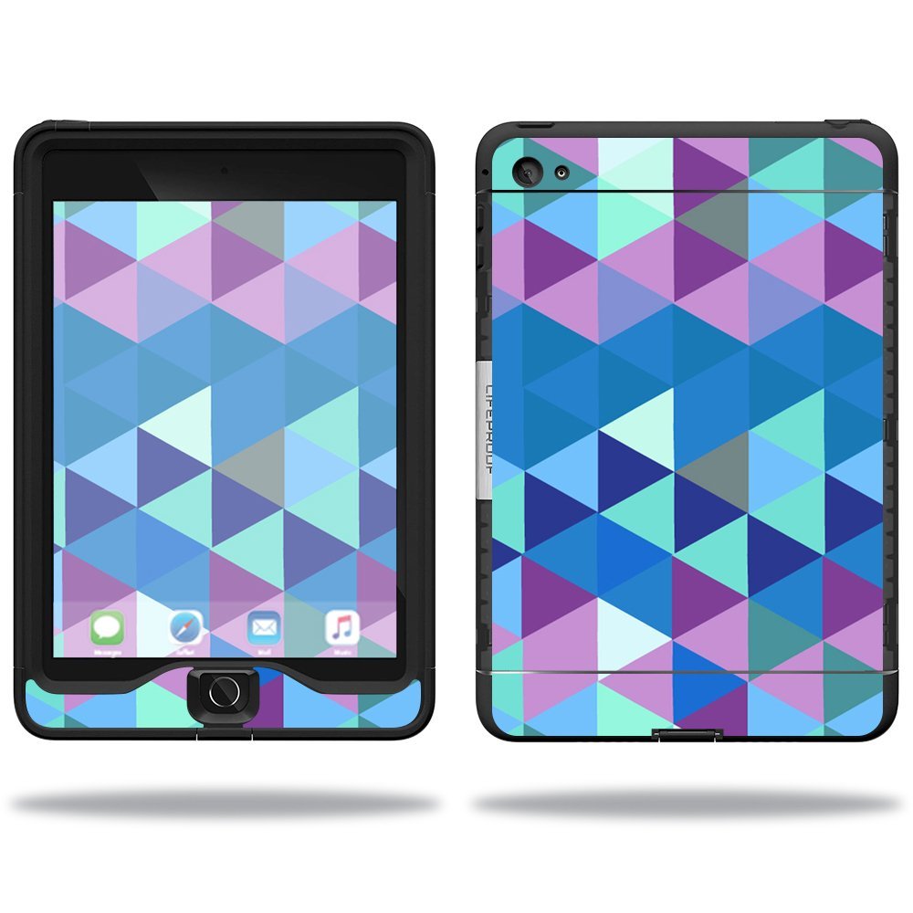 MightySkins Skin Compatible with Lifeproof Apple iPad Mini 4 Case nuud Case wrap Cover Sticker Skins Purple Kaleidoscope