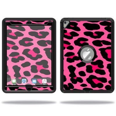 MightySkins Skin Compatible with OtterBox Defender Apple iPad Pro 9.7 Case wrap Cover Sticker Skins Pink Leopard