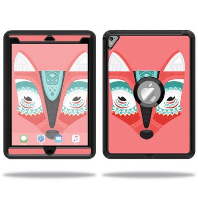 MightySkins Skin Compatible with OtterBox Defender Apple iPad Pro 9.7 Case wrap Cover Sticker Skins Aztec Fox