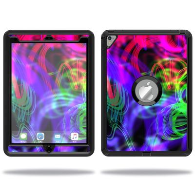 MightySkins Skin Compatible with OtterBox Defender Apple iPad Pro 9.7 Case wrap Cover Sticker Skins Neon Splatter