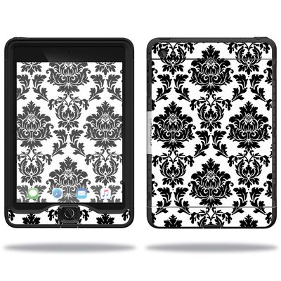 MightySkins Skin Compatible with Lifeproof Apple iPad Mini 4 Case nuud Case wrap Cover Sticker Skins Vintage Damask