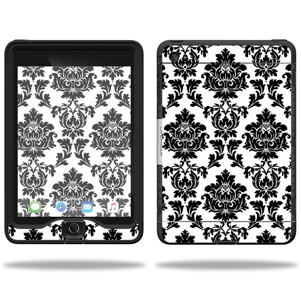MightySkins Skin Compatible with Lifeproof Apple iPad Mini 4 Case nuud Case wrap Cover Sticker Skins Vintage Damask