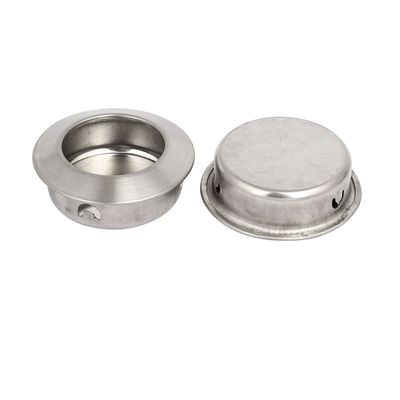 uxcell 35mm Dia Round Shape Beveled Edge Recessed Flush Pull Handles Pullers 2pcs
