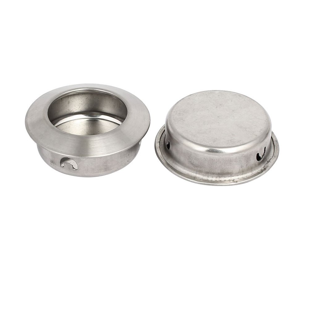uxcell 35mm Dia Round Shape Beveled Edge Recessed Flush Pull Handles Pullers 2pcs
