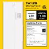 GETINLIGHT 9-inch 3 Color Levels LED Under Cabinet Lighting, Hardwired or Plugged-in, Selectable 2700K/3000K/4000K, Dimmable, White Finished, IN-0210-0 view 2