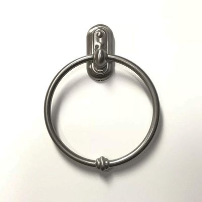 WOOD TECHNOLOGY Towel Ring in Satin Nickel