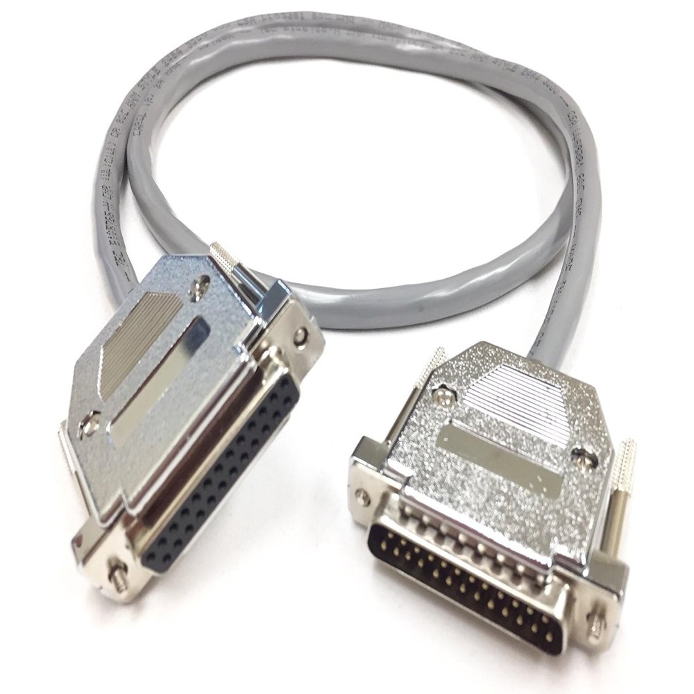 100 Foot DB25 Male to DB25 Female RS232 Extension Cable 24 AWG by Custom Cable Connection