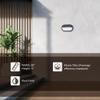 Generation Lighting 89805-12 Contemporary Modern One Light Outdoor Wall Lantern from Seagull - Bayside Collection in Black Finish, 60 Total Watts, 10 Inch Wide, Polycarbonate Construction view 4