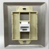 RiteAV 1 Gang 1 Port Cat6 Ethernet Wall Plate - Stainless Steel view 3