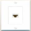 RiteAV 1 Gang 1 Port Cat6 Ethernet Wall Plate - Stainless Steel view 4