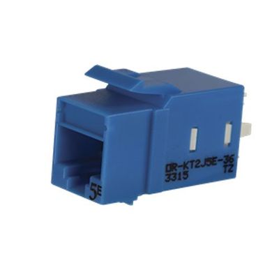 Blue Cat5e Keystone Jack Lacing Cap