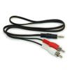 MyCableMart 3ft 3.5mm Mini-Stereo TRS Male to Two RCA Male Audio Cable view 1