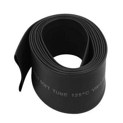 uxcell 28mm Dia 2:1 Heat Shrink Tubing Tube Sleeving Wire Cable Black 2M Length