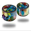 Skin Wrap Decal Set 2 Pack for Amazon Echo Dot 2 - Floral Splash (2nd Generation ONLY - Echo NOT Included) view 1