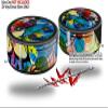 Skin Wrap Decal Set 2 Pack for Amazon Echo Dot 2 - Floral Splash (2nd Generation ONLY - Echo NOT Included) view 2