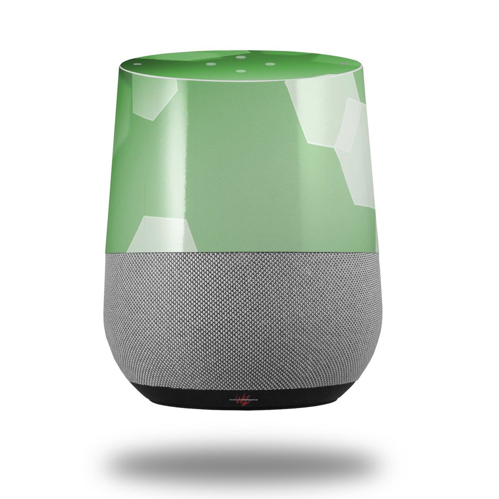 Bokeh Hex Green - Decal Style Skin Wrap fits Google Home Original (Google Home NOT Included)