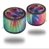 Skin Wrap Decal Set 2 Pack for Amazon Echo Dot 2 - Tie Dye Swirl 104 (2nd Generation ONLY - Echo NOT Included) view 1