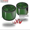 Skin Wrap Decal Set 2 Pack for Amazon Echo Dot 2 - VintageID 25 Green (2nd Generation ONLY - Echo NOT Included) view 2