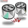 Skin Wrap Decal Set 2 Pack for Amazon Echo Dot 2 - Chevrons Gray and Seafoam (2nd Generation ONLY - Echo NOT Included) view 2
