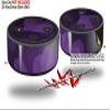 Skin Wrap Decal Set 2 Pack for Amazon Echo Dot 2 - Bokeh Hearts Purple (2nd Generation ONLY - Echo NOT Included) view 2