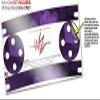 Skin Wrap Decal Set 2 Pack for Amazon Echo Dot 2 - Bokeh Hearts Purple (2nd Generation ONLY - Echo NOT Included) view 3