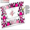 Skin Wrap Decal Set 2 Pack for Amazon Echo Dot 2 - Pink Skulls and Stars (2nd Generation ONLY - Echo NOT Included) view 3